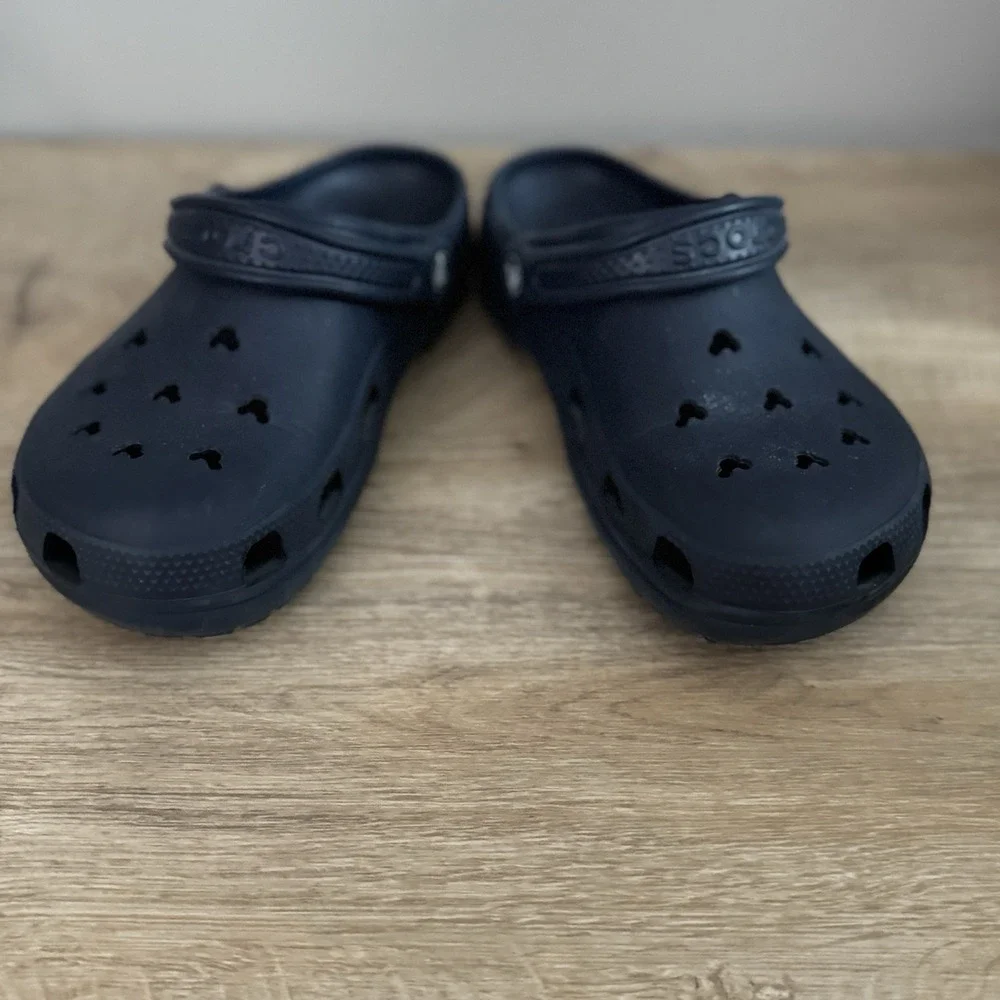 Disney Crocs Mickey Mouse Ears Navy Blue Clogs Comfort Travel 9 Womens‎ 7 Mens